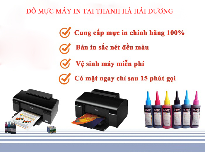ĐỔ MỰC MÁY IN TẬN NƠI TẠI HẢI DƯƠNG CHUYÊN NGHIỆP