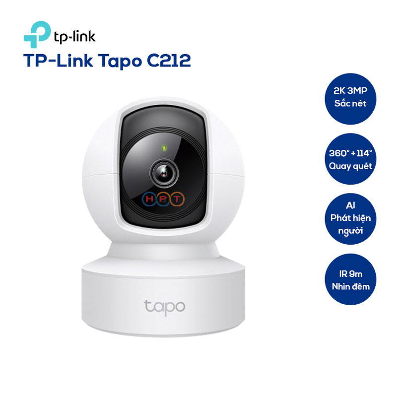 Camera TP- Link Tapo C212 độ phân giải 2K cho hình ảnh sắc nét