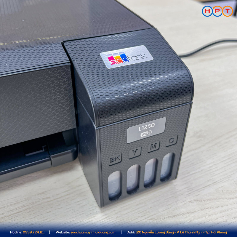 máy in phun màu Epson L1250 sở hữu hệ thống bình mực EcoTank dung lượng lớn