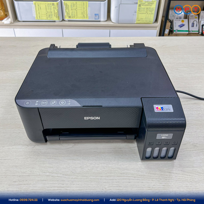Máy in phun màu Epson L1250 thiết kế nhỏ gọn, dễ sử dụng