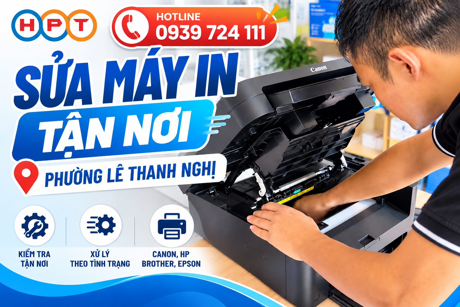Sửa máy in tận nơi phường Lê Thanh Nghị