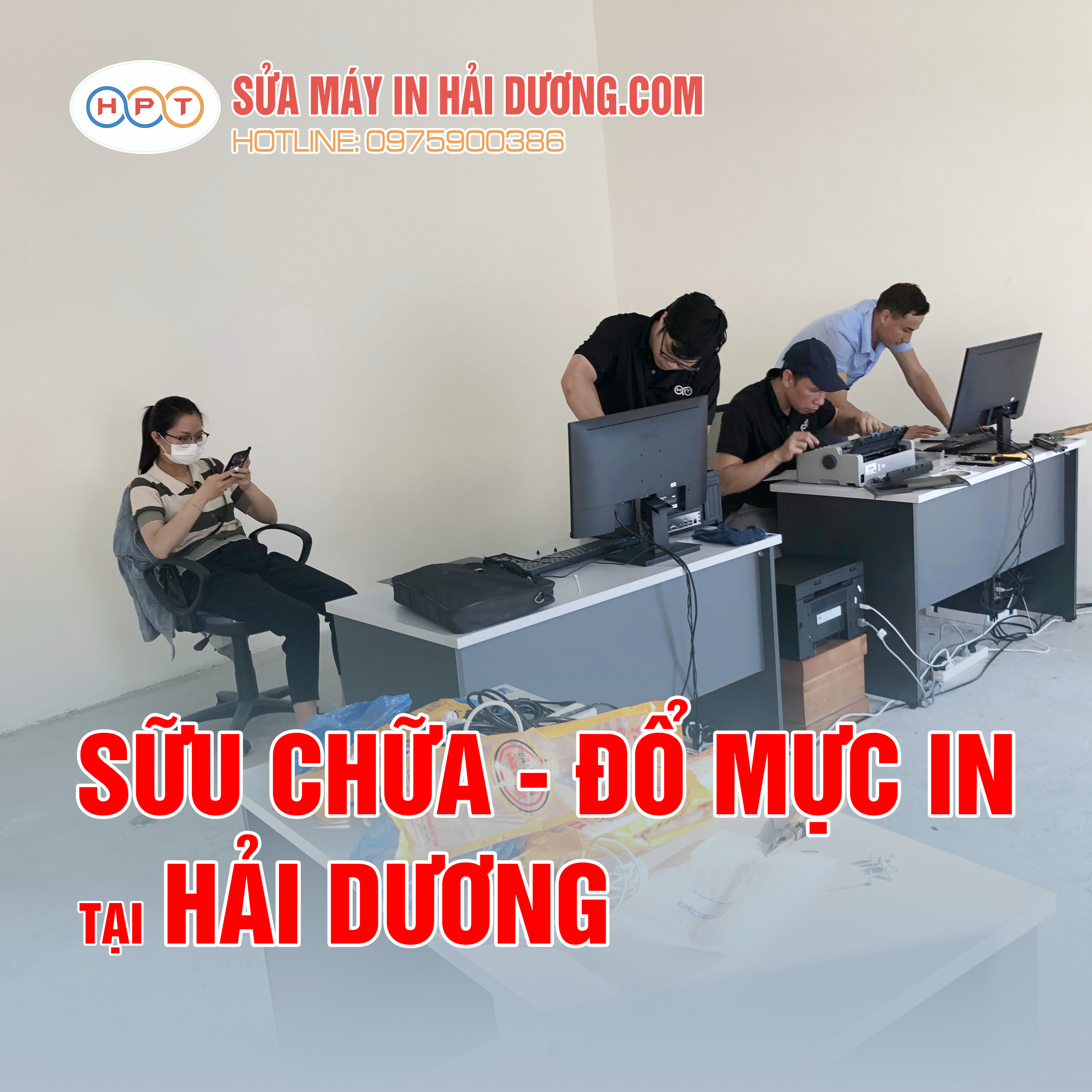 Đổ mực máy in tại nhà giá rẻ - Hải Dương